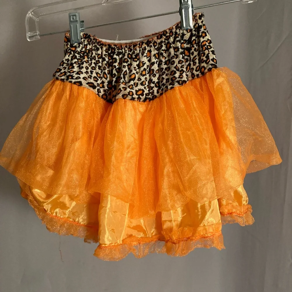 Leopard sparkle skirt one size fits all elastic